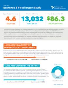 [removed]Economic & Fiscal Impact Study Square Feet of New Leases  Attraction & Retention