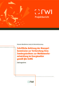 Projektbericht  Boris Augurzky Rosemarie Gülker Sebastian Krolop Christoph M. Schmidt