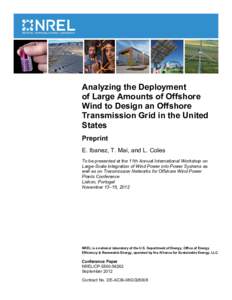 Analyzing the Deployment of Large Amounts of Offshore Wind to Design an Offshore Transmission Grid in the United States