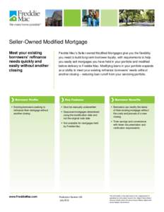 Seller-owned Modified Mortgages fact sheet