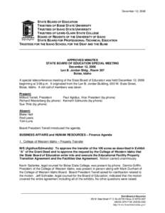 College of Western Idaho / Dennis Griffin / Boise State University / Robert E. Smylie / Idaho / Vocational education / Association of Public and Land-Grant Universities