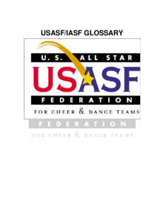 USASF/IASF GLOSSARY .  CONTENTS