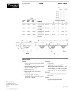 Torque	  incandescent Bath & Vanity Type    ____________