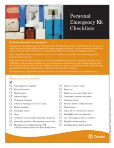 Security / Emergency management / Survival skills / Survival kit / First aid kit / Kit / Emergency / In case of emergency / Bandage / First aid / Public safety / Disaster preparedness