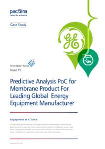 Case Study  Smart PE Predictive Analysis PoC for Membrane Product For