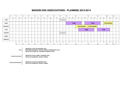 MAISON DES ASSOCIATIONS - PLANNING[removed]8H 9H 30