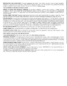 INFORMATION AND ASSISTANCE: proJ2Q!1y Value/Levy Information: For all levy, property value and legal description information, contact the County AssessorBilling Informi:!tiQO: For tax amounts owing, inte