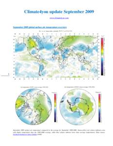 Climate4you update September 2009 www.climate4you.com September 2009 global surface air temperature overview  1