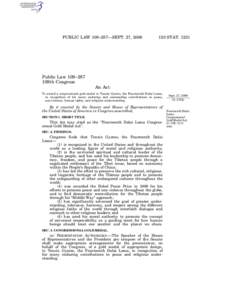 PUBLIC LAW 109–287—SEPT. 27, [removed]STAT[removed]Public Law 109–287 109th Congress