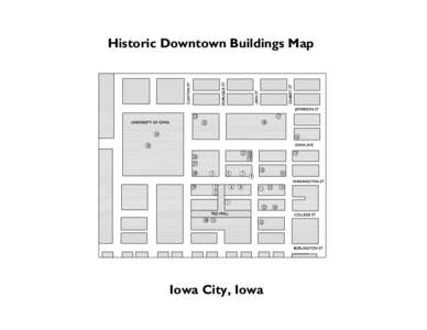 Historic Downtown Buildings, Iowa City