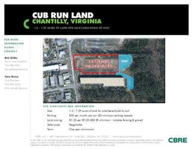 cub run land  chantilly, virginiaacres of land for sale/lease/build-to-suit  FOR MORE