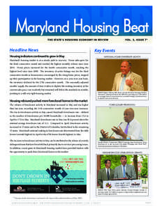 DHCD  Maryland Housing Beat 