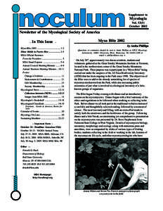 Camuy /  Puerto Rico / West Virginia / Rio Camuy Caves / University of Puerto Rico / Puerto Rico / Publishing / 2nd millennium / Mycological Society of America / Mycologia / Mycology