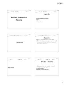 Microsoft PowerPoint - To write an Effective Resume [Read-Only] [Compatibility Mode]