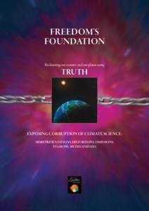 Freedom’s FOUNDATION Reclaiming our country and our planet using TRUTH