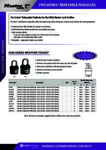 Master Lock Industrial - Pro-Series Padlocks