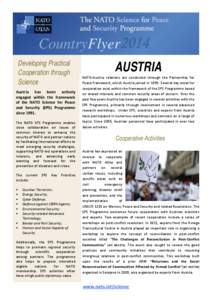 CountryFlyer 2014 Developing Practical Cooperation through Science Austria has been actively engaged within the framework