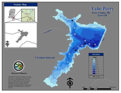 Vicinity Map  Lake Perry Perry County, MS Acres 124