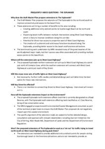 Microsoft Word - The Esplanade extensions - web FAQ
