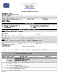 ARIZONA DEPARTMENT OF HEALTH SERVICES Office of Inspection and Compliance Medical Marijuana Program 150 N. 18th Avenue, Suite 450 Phoenix, AZ[removed]www.azdhs.gov/medicalmarijuana