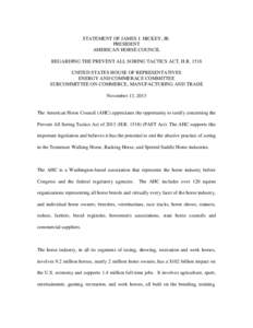 Agriculture / Racking horse / Horse Protection Act / Spotted Saddle horse / Animal and Plant Health Inspection Service / Horse / Saddle seat / Equidae / Equus / Tennessee Walking Horse