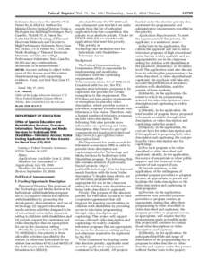 High-definition television / Subtitling / Transcription / Application software / Federal Register / American Recovery and Reinvestment Act / Politics of the United States / Government / Disability / Assistive technology / Closed captioning / Deafness