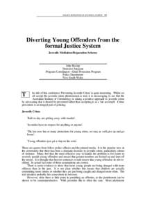 Crime / Criminal law / Criminology / Sex offender registration / Dispute resolution / Police caution / Young offender / Violent and Sex Offender Register / Restorative justice / Law / Law in the United Kingdom / Ethics