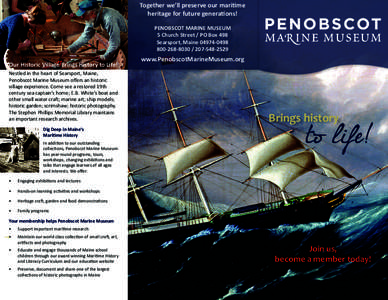 Penobscot Bay / Penobscot / Maine / Searsport /  Maine / Penobscot Marine Museum