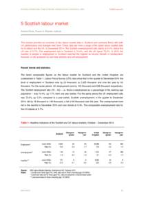 University of Strathclyde | Fraser of Allander Institute Economic Commentary: Scottish economy 5 Scottish labour market Andrew Ross, Fraser of Allander Institute