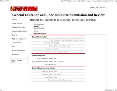 Application View  1 of 9 http://hepbb3.physics.umd.edu/GenEdCourseApproval/courseApplication/ApplicationView.php