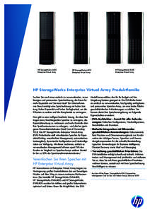 HP StorageWorks 4400 Enterprise Virtual Array HP StorageWorks 6400 Enterprise Virtual Array