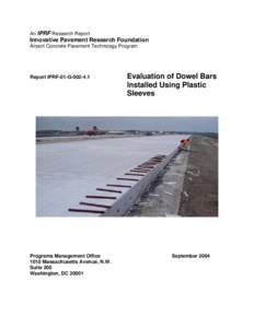 An IPRF Research Report  Innovative Pavement Research Foundation Airport Concrete Pavement Technology Program  Report IPRF-01-G[removed]