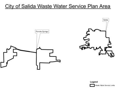 City of Salida Waste Water Service Plan Area Salida Poncha Springs  Legend