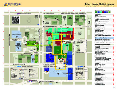 Johns Hopkins Medical Campus  The Johns Hopkins Hospital Main Entrance located at 1800 Orleans Street A