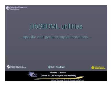 jlibSEDML utilities – specific and generic implementations – SED-ML – what to support? ► DOM