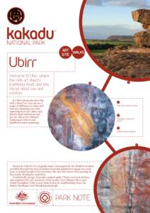 Ubirr art site and walk factsheet, Kakadu National Park
