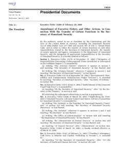 [removed]Presidential Documents Federal Register Vol. 68, No. 43