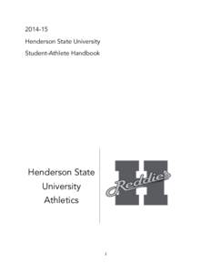Henderson State University Student-Athlete Handbook Henderson State University