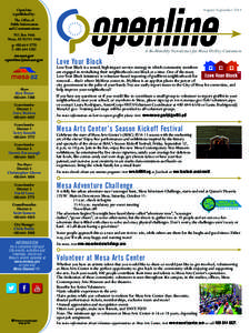 OpenLine is published by: The Office of Public Information and Communications P.O. Box 1466