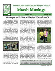 Newsletter of the Friends of Heinz Refuge at Tinicum  Marsh Musings Summer[removed]Volume 0211