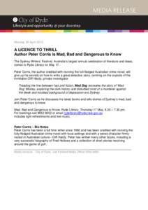 Microsoft Word - PETER CORRIS A LICENCE TO THRILL _2_.doc