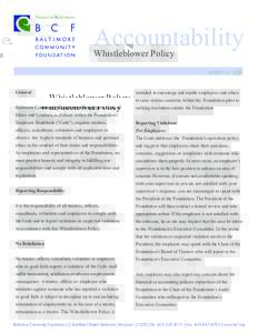 Accountability Whistleblower Policy revGeneral