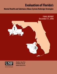 Evaluation of Florida’s Mental Health and Substance Abuse System Redesign Strategies FINAL REPORT December 31, 2006  Timothy L. Boaz, Ph.D.