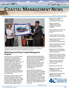 Volume 7, Issue 1, January[removed]Page 1: NOAA APPROVES ILLINOIS’ COASTAL MANAGEMENT PROGRAM  Page 2: MICHIGAN