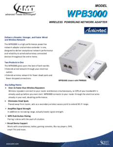 500 Mbps Powerline Network Adapter Datasheet