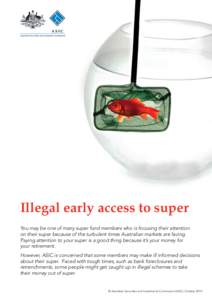 Illegal early access to super