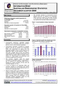 Australian Demographic Statistics brief, December quarter 2009
