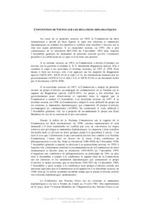 Vienna Convention on Diplomatic Relations - procedural history - French