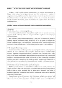 Chapter 2  The “new value creation economy” and evolving modalities of competition If Japan is to build a resilient economic structure under a new economic environment seen in Chapter 1, it is necessary for the Japan