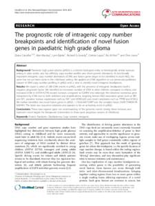 Carcinogenesis / Fluorescence in situ hybridization / Mutation / Gene / Intron / Fusion gene / Biology / Genetics / Deletion